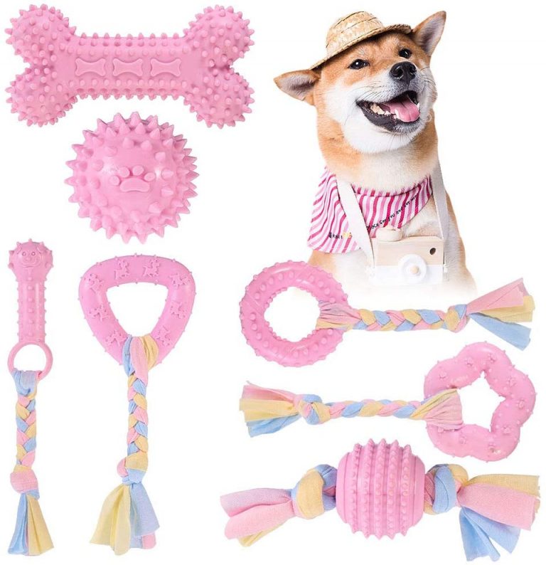 Jouets De Dentition Pour Chiot Avec Boules Et Cordes En Coton