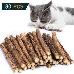 30 Bâtonnets en bois pour chats et chatons