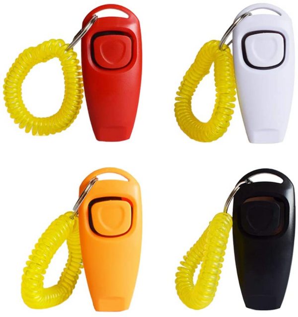 Clicker de dressage avec bracelet pour chien et chiot