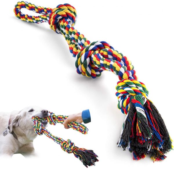 Jouet corde avec nœuds pour chien