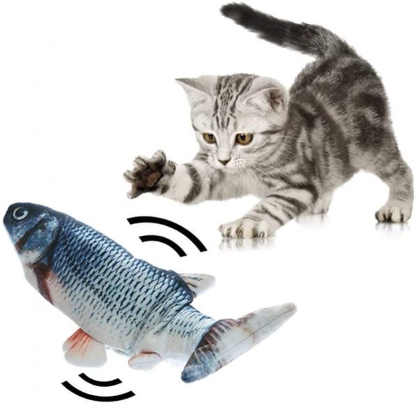 Jouet pour chat en forme Poisson en mouvement