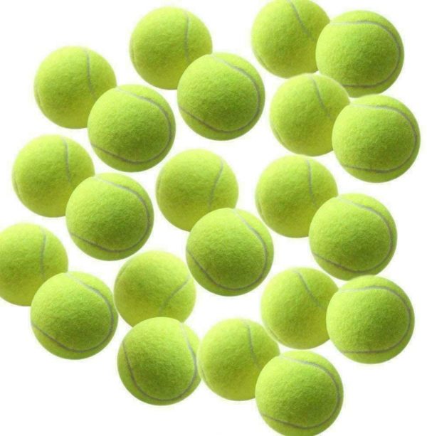 Lot de 12 balles de tennis pour jeune chien